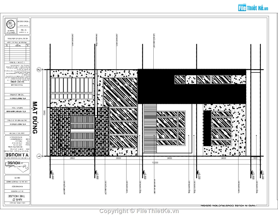 nhà phố 3 tầng đẹp,thiết kế nhà phố 3 tầng,bản vẽ nhà phố 3 tầng,file cad nhà phố 3 tầng,Nhà phố 3 tầng 5.47x11.3m